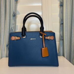Bostanten Mizuki Classic Briefcase- Tote Bag (Shade: Blue)